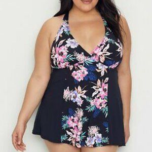 Leilani $118 Womens Plus Size Kauai Garden Swim Dress Style-C850181 Sz 16W NWT!